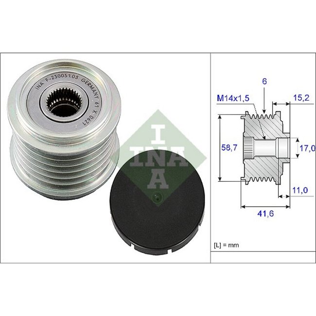 Poulie D'alternateur Ina 535003110