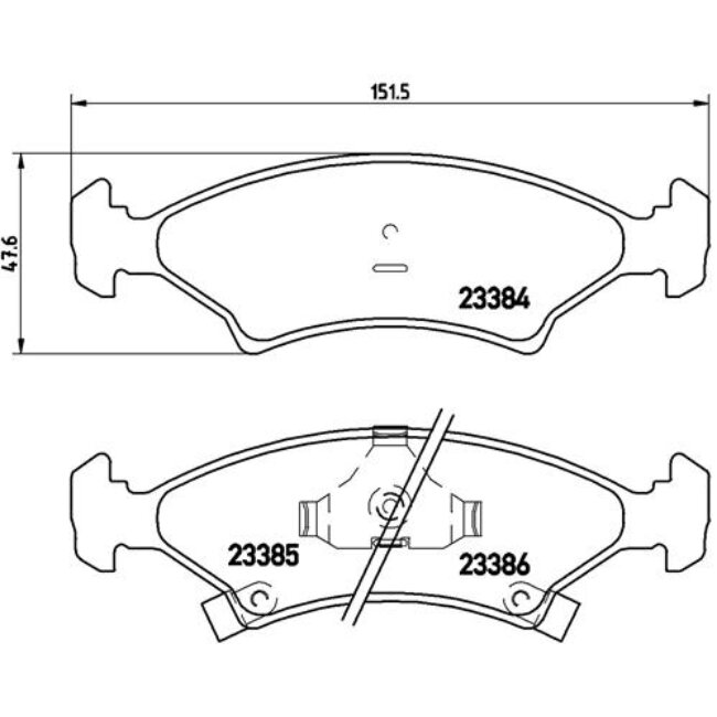 4 Plaquettes De Frein Brembo P30009