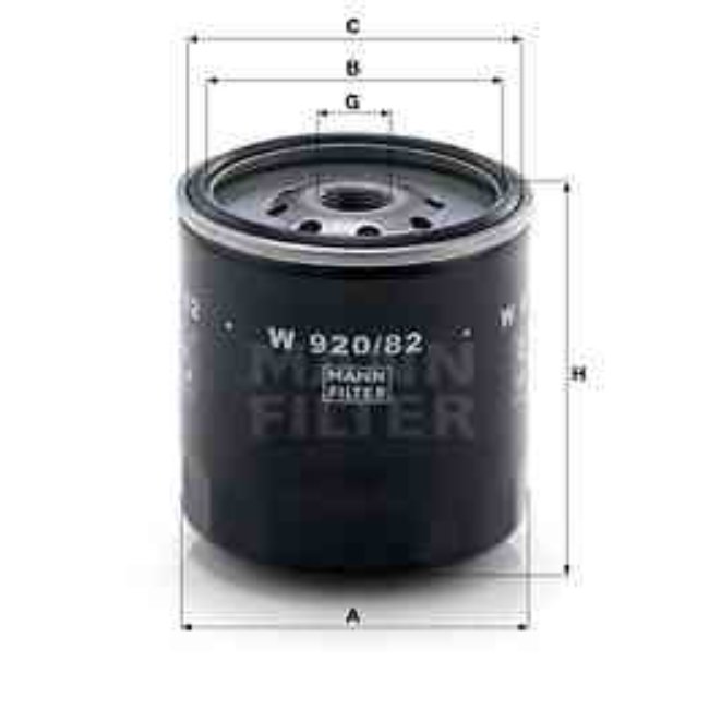 Filtre À Huile Mann-filter W920/82