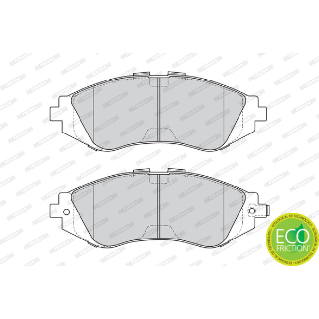 4 Plaquettes De Frein Ferodo Fdb1116
