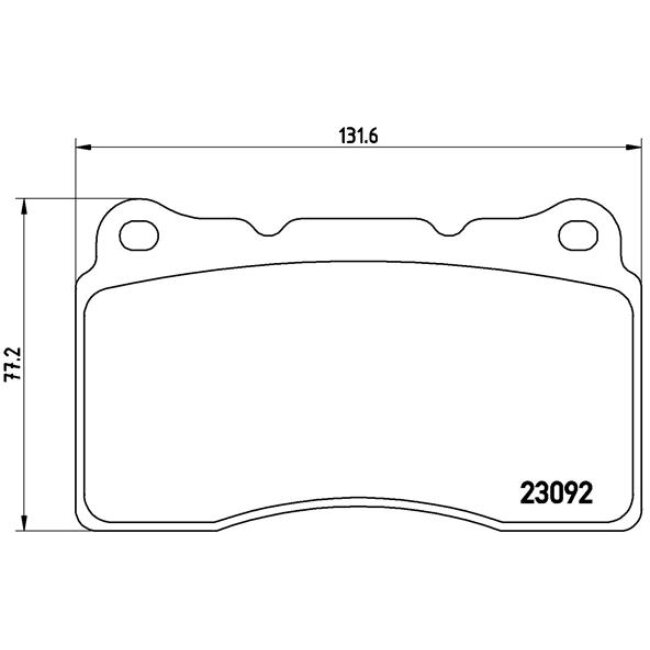 4 Plaquettes De Frein Brembo P54040