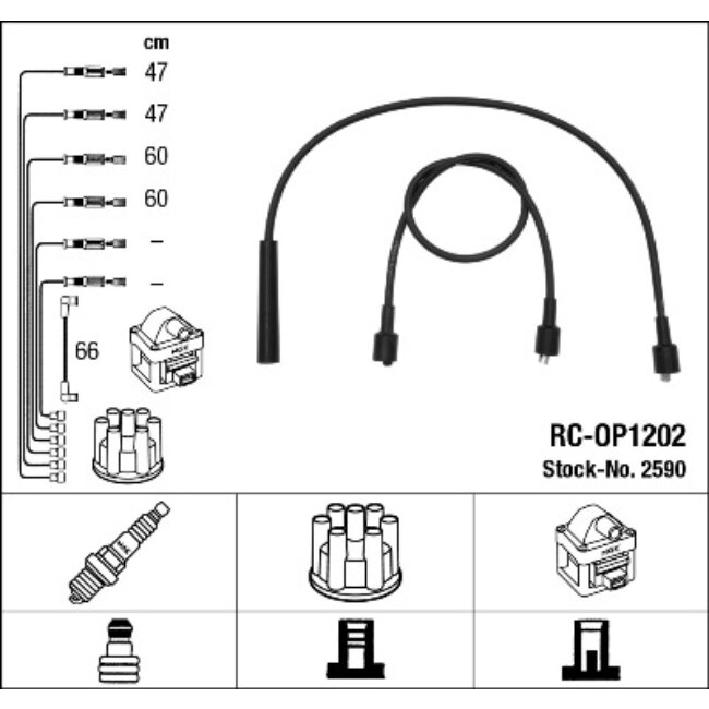 Faisceau D'allumage Ngk Rc-op1202