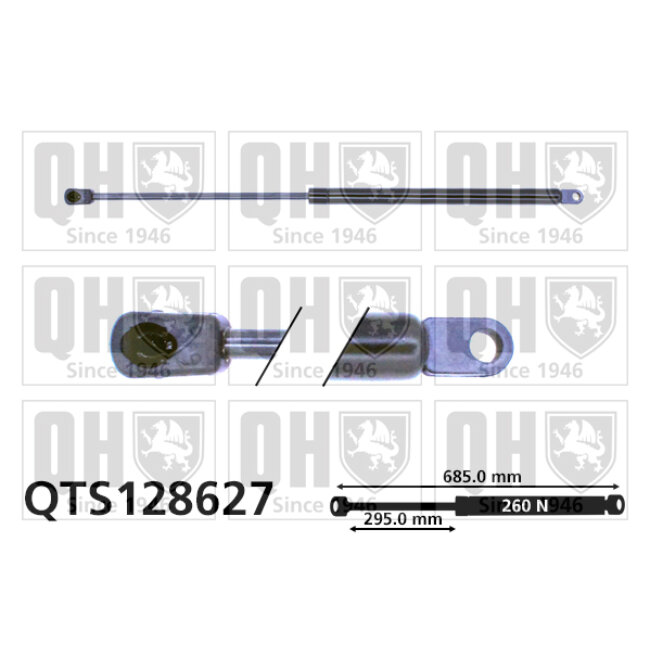 Vérin De Capot Quinton Hazell Qts128627