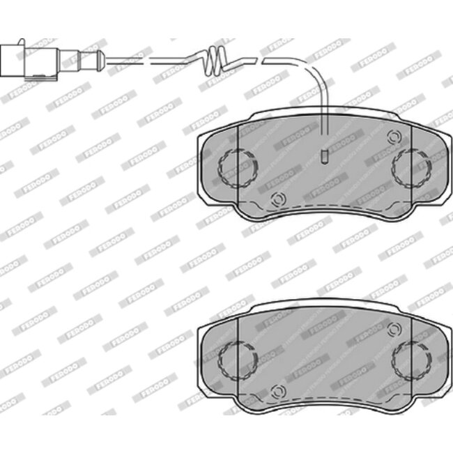 4 Plaquettes De Frein Ferodo Fvr4054