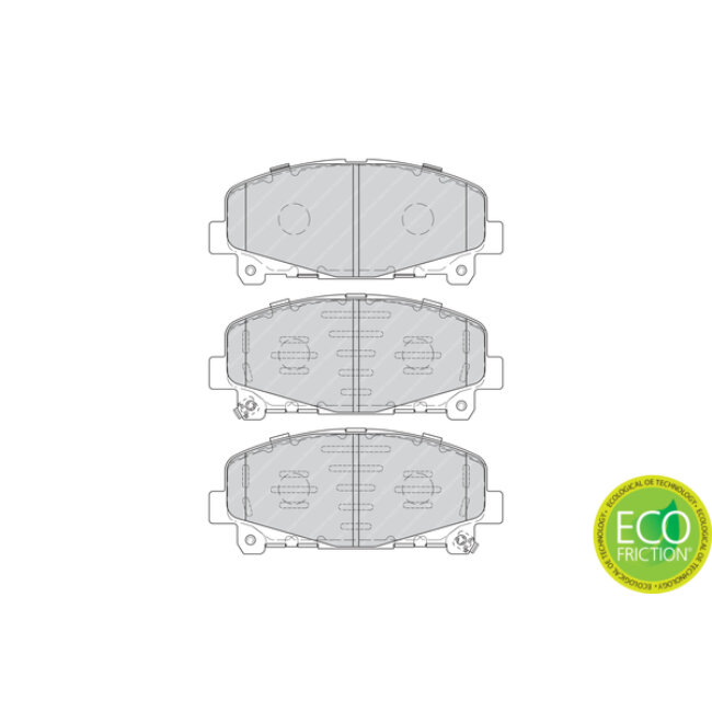 4 Plaquettes De Frein Ferodo Fdb4270