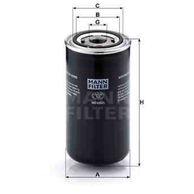 Filtre À Huile Mann-filter Wd950/3