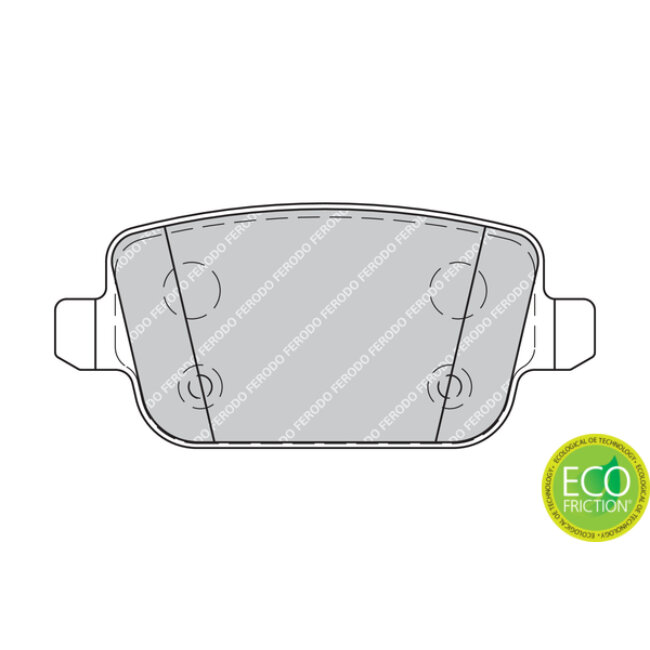 4 Plaquettes De Frein Ferodo Fdb1917