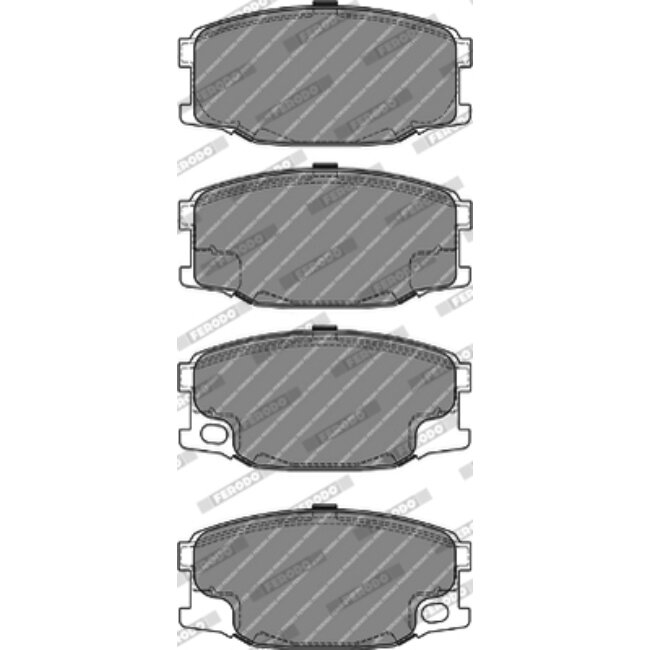 4 Plaquettes De Frein Ferodo Fvr1906