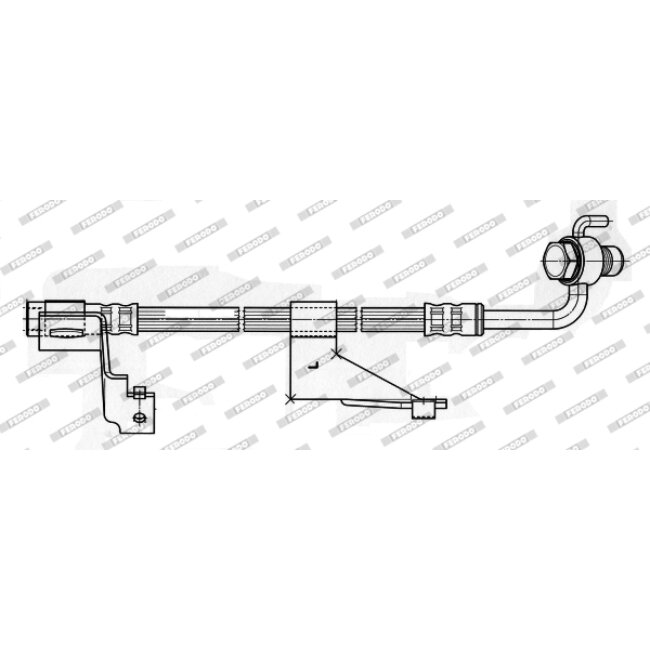 Flexible De Frein Ferodo Fhy2176