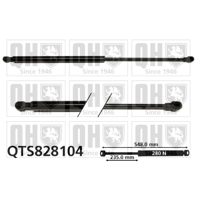 Vérin De Coffre Quinton Hazell Qts828104