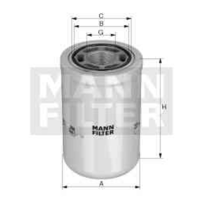Filtre À Huile Mann-filter Wh1257/1