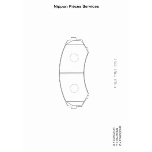 4 Plaquettes De Frein Nps M360i84