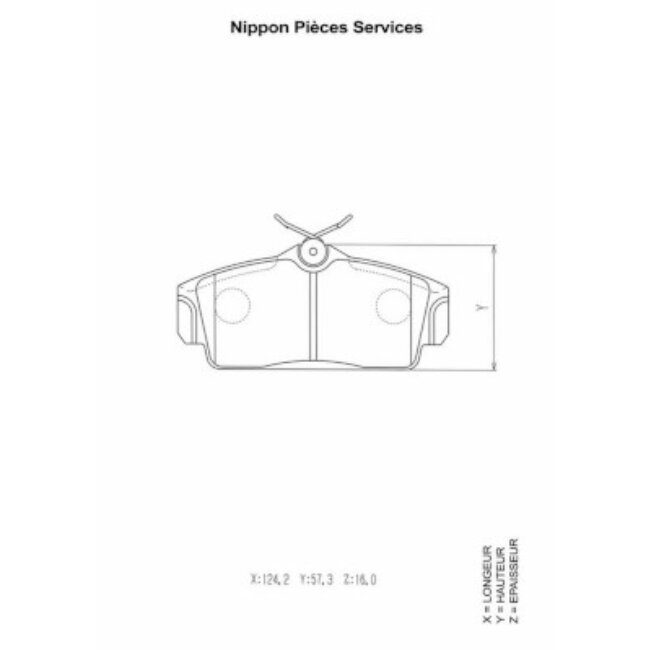 4 Plaquettes De Frein Nps N360n79