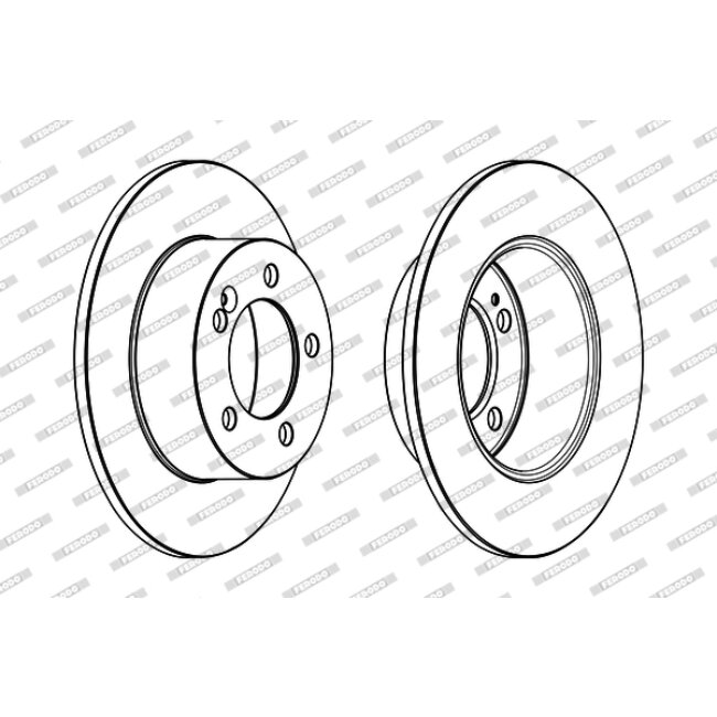 2 Disques De Frein Ferodo Ddf1976c