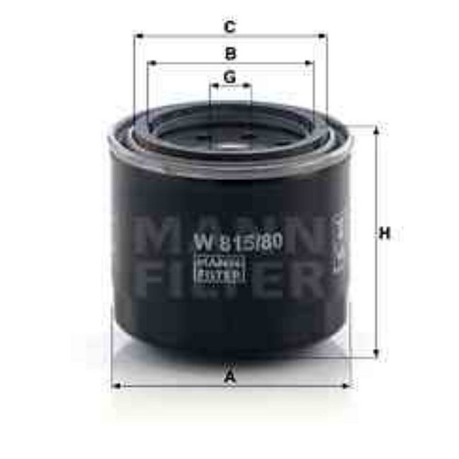 Filtre À Huile Mann-filter W815/80