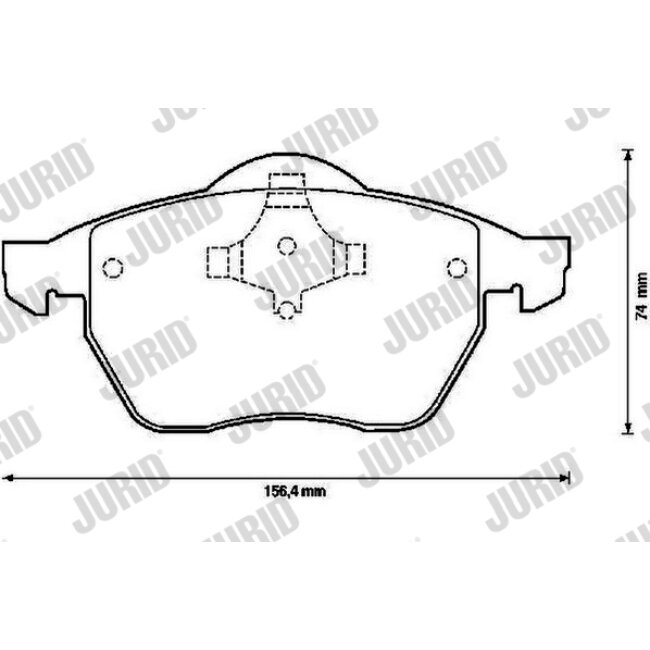 4 Plaquettes De Frein Jurid 571900jc