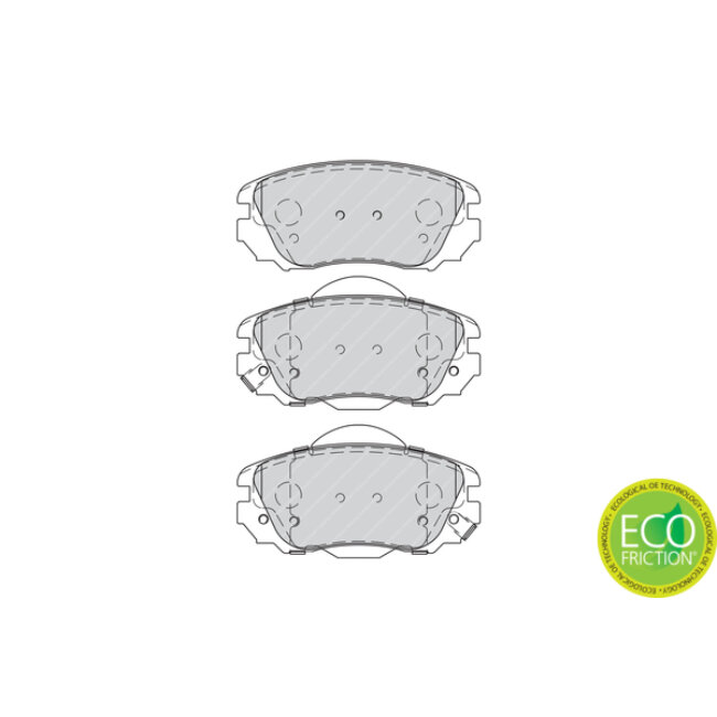 4 Plaquettes De Frein Ferodo Fdb4207