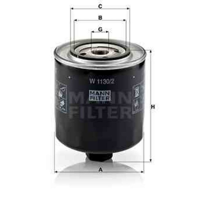 Filtre À Huile Mann-filter W1130/2