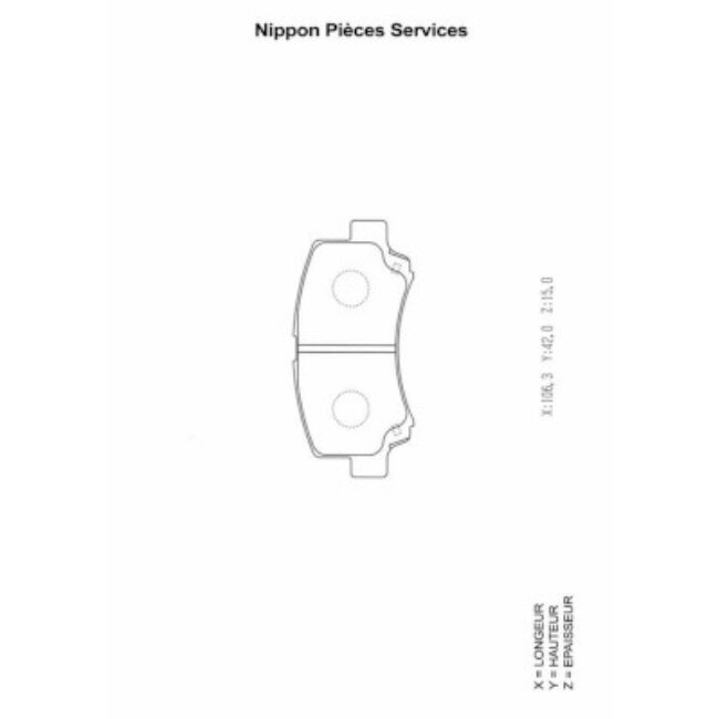 4 Plaquettes De Frein Nps S360i17