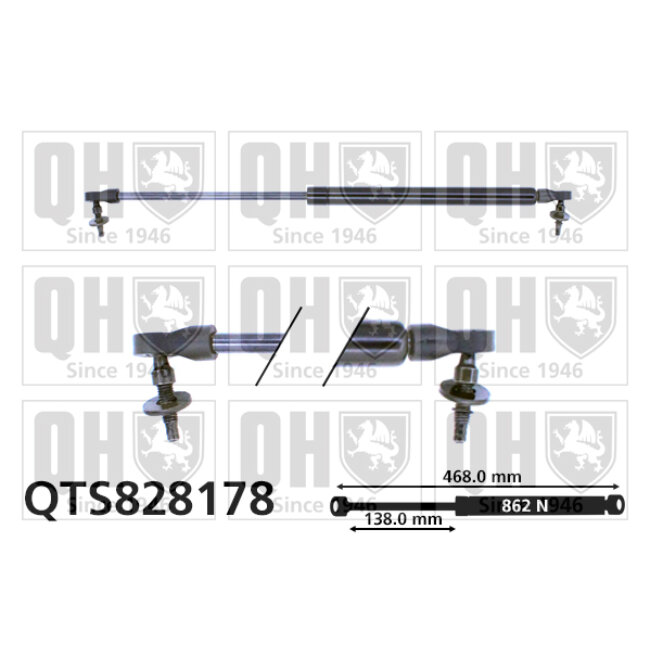 Vérin De Coffre Quinton Hazell Qts828178