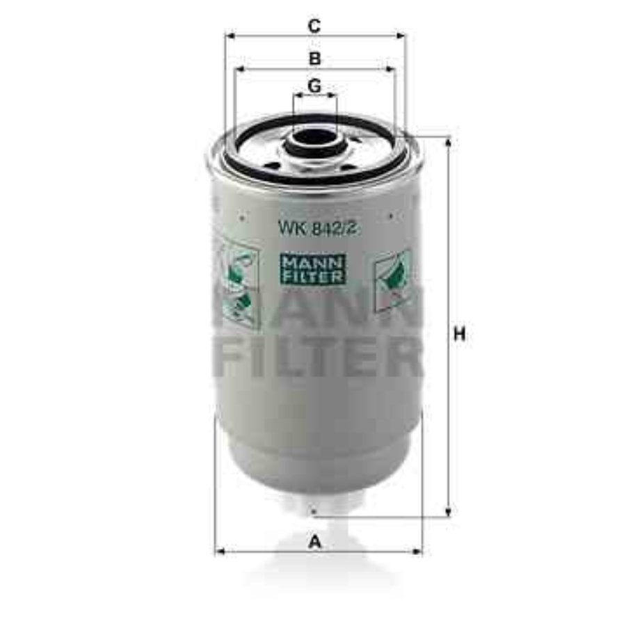 Filtre à Carburant MANN-FILTER WK 820/18 - Pour Voitures Et Utilitaires