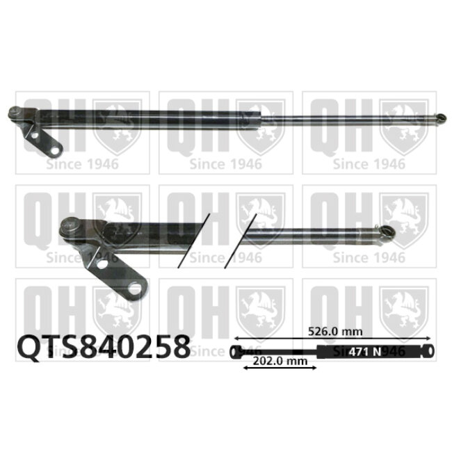 Vérin De Coffre Quinton Hazell Qts840258