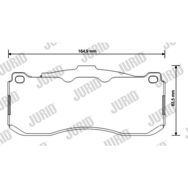 4 Plaquettes De Frein Jurid 573294jc