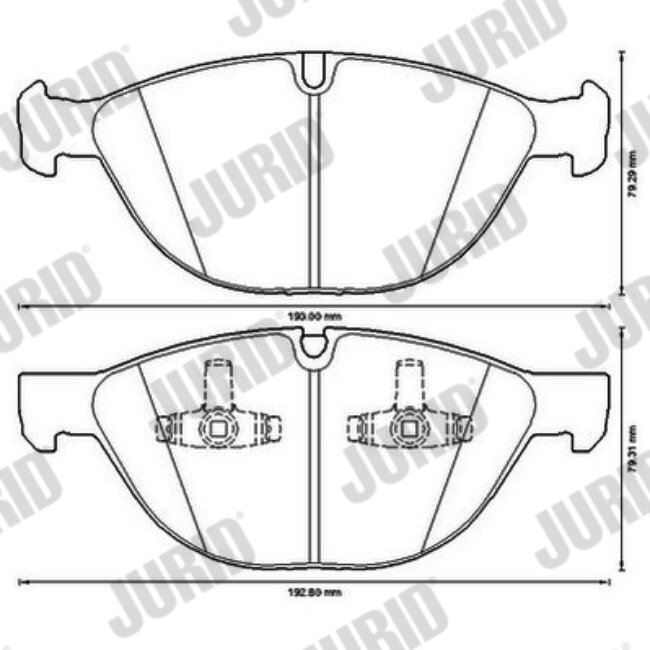 4 Plaquettes De Frein Jurid 573317jc