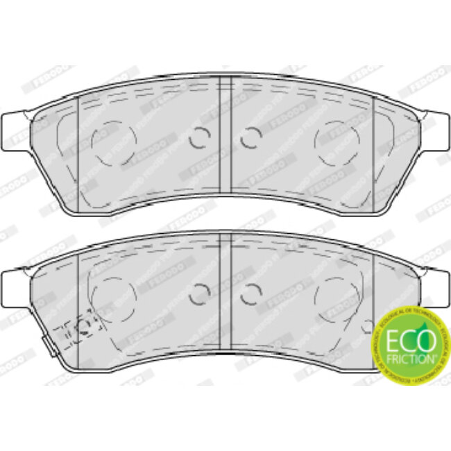 4 Plaquettes De Frein Ferodo Fdb4305