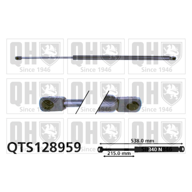 Vérin De Coffre Quinton Hazell Qts128959