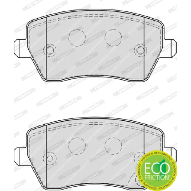 4 Plaquettes De Frein Ferodo Fdb4069