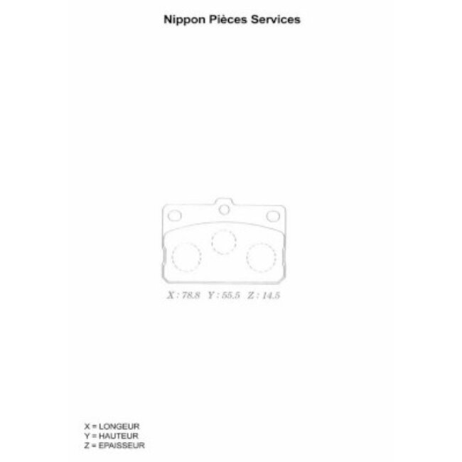 4 Plaquettes De Frein Nps T360a10