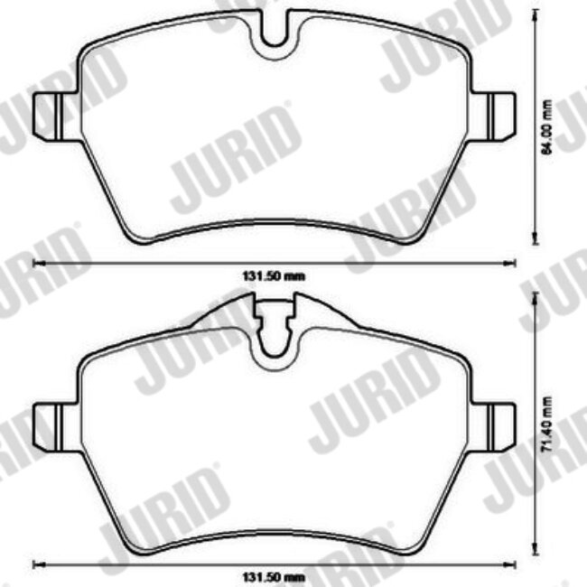 4 Plaquettes De Frein Jurid 573234jc