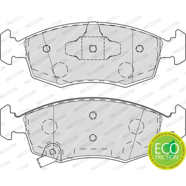 4 Plaquettes De Frein Ferodo Fdb4400