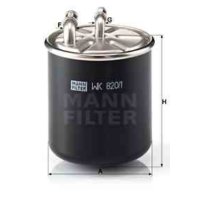 Filtre à carburant MANN-FILTER WK820/1