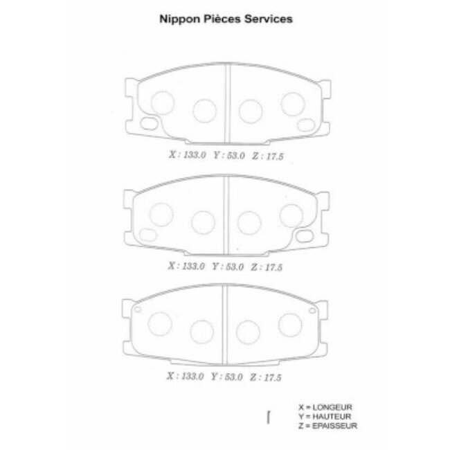 4 Plaquettes De Frein Nps M360i85