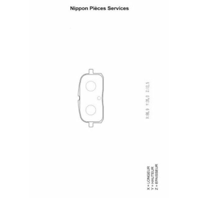 4 Plaquettes De Frein Nps T361a28