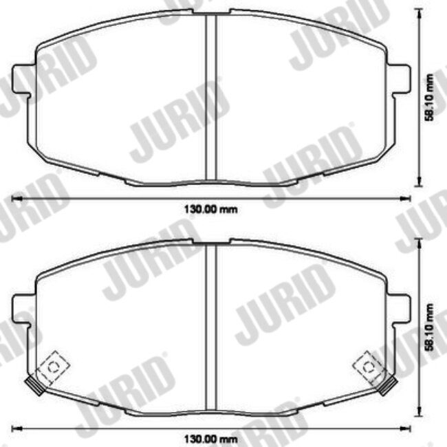 4 Plaquettes De Frein Jurid 572577jc