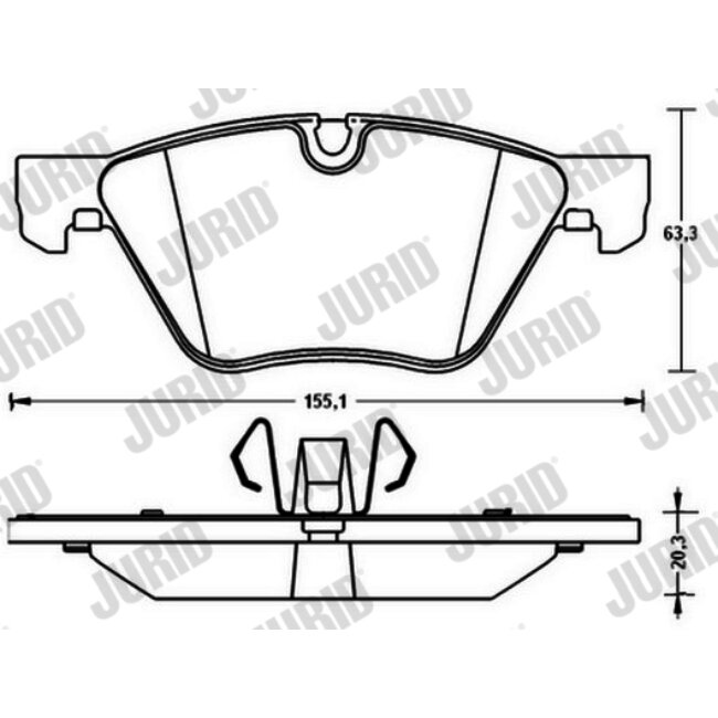 4 Plaquettes De Frein Jurid 573187jc