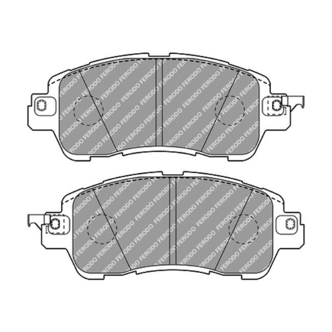 4 Plaquettes De Frein Ferodo Fdb5015