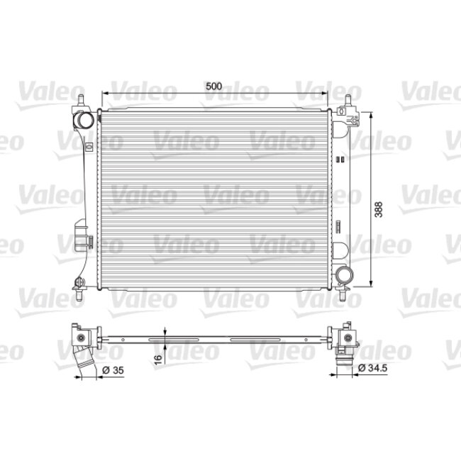 Radiateur De Refroidissement Valeo 701729