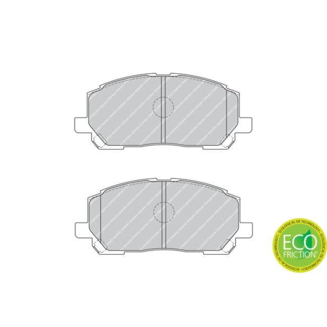 4 Plaquettes De Frein Ferodo Fdb1911