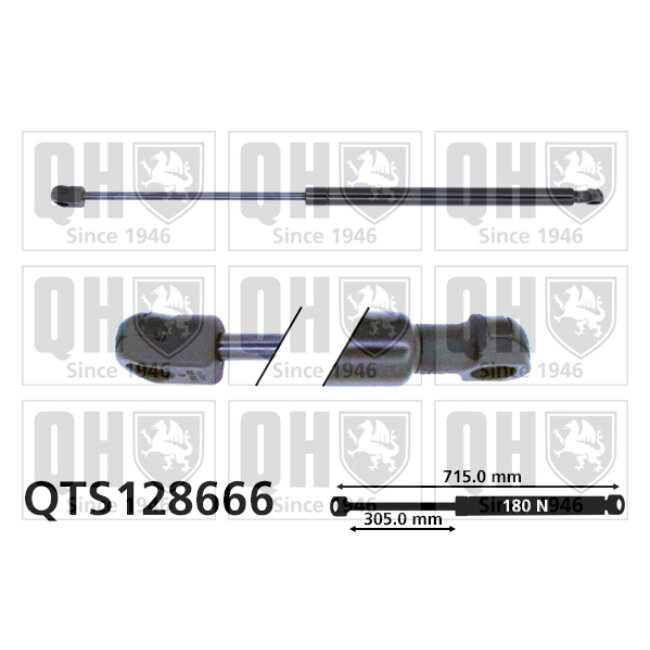 Vérin De Capot Quinton Hazell Qts128666