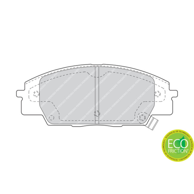 4 Plaquettes De Frein Ferodo Fdb1444