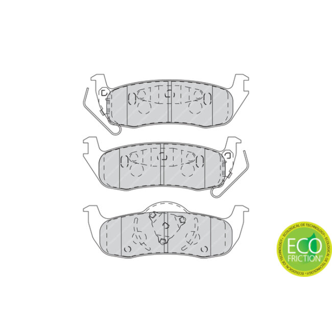 4 Plaquettes De Frein Ferodo Fdb4075