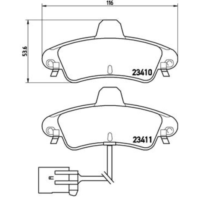 4 Plaquettes De Frein Brembo P24038