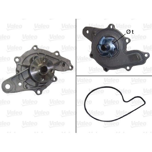 Pompe à Eau VALEO 506677 - Pour Circuit De Refroidissement Moteur, Compatible Avec De Nombreux Véhicules - 5