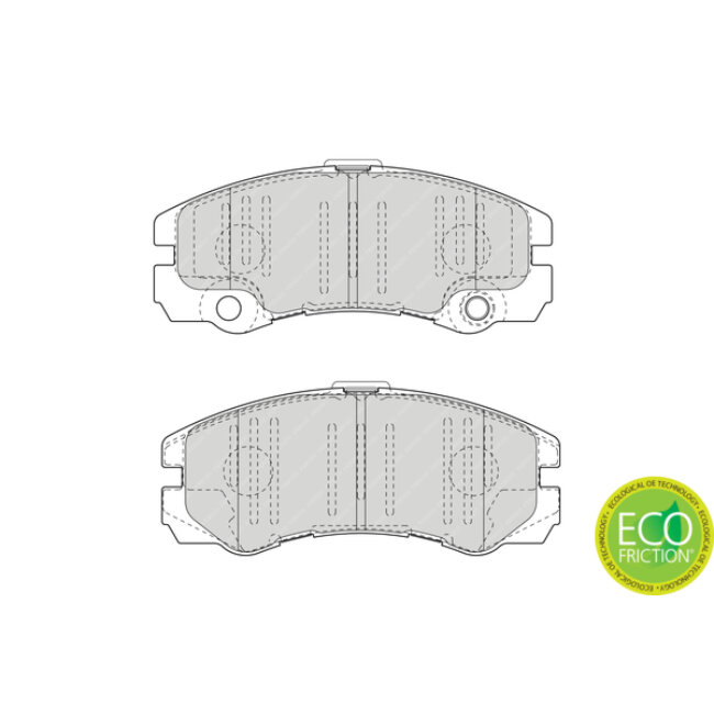 4 Plaquettes De Frein Ferodo Fdb1511