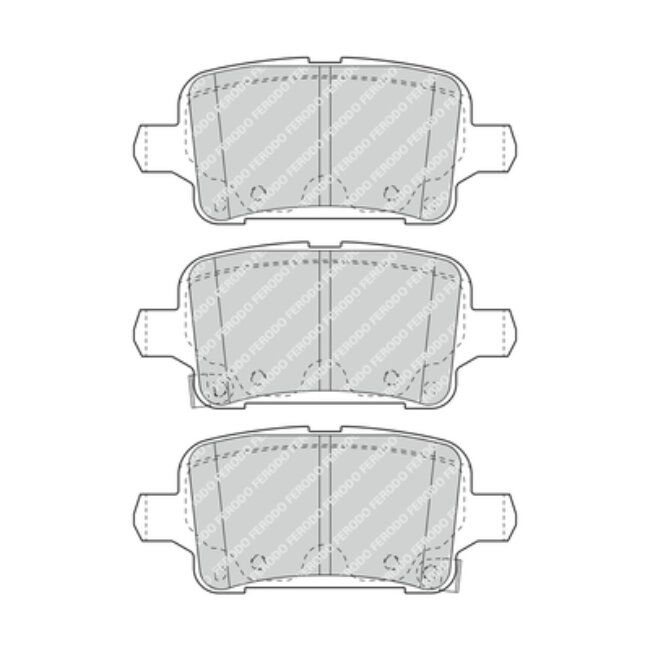 4 Plaquettes De Frein Ferodo Fdb4938