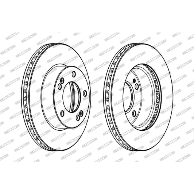 2 Disques De Frein Ferodo Ddf1810c